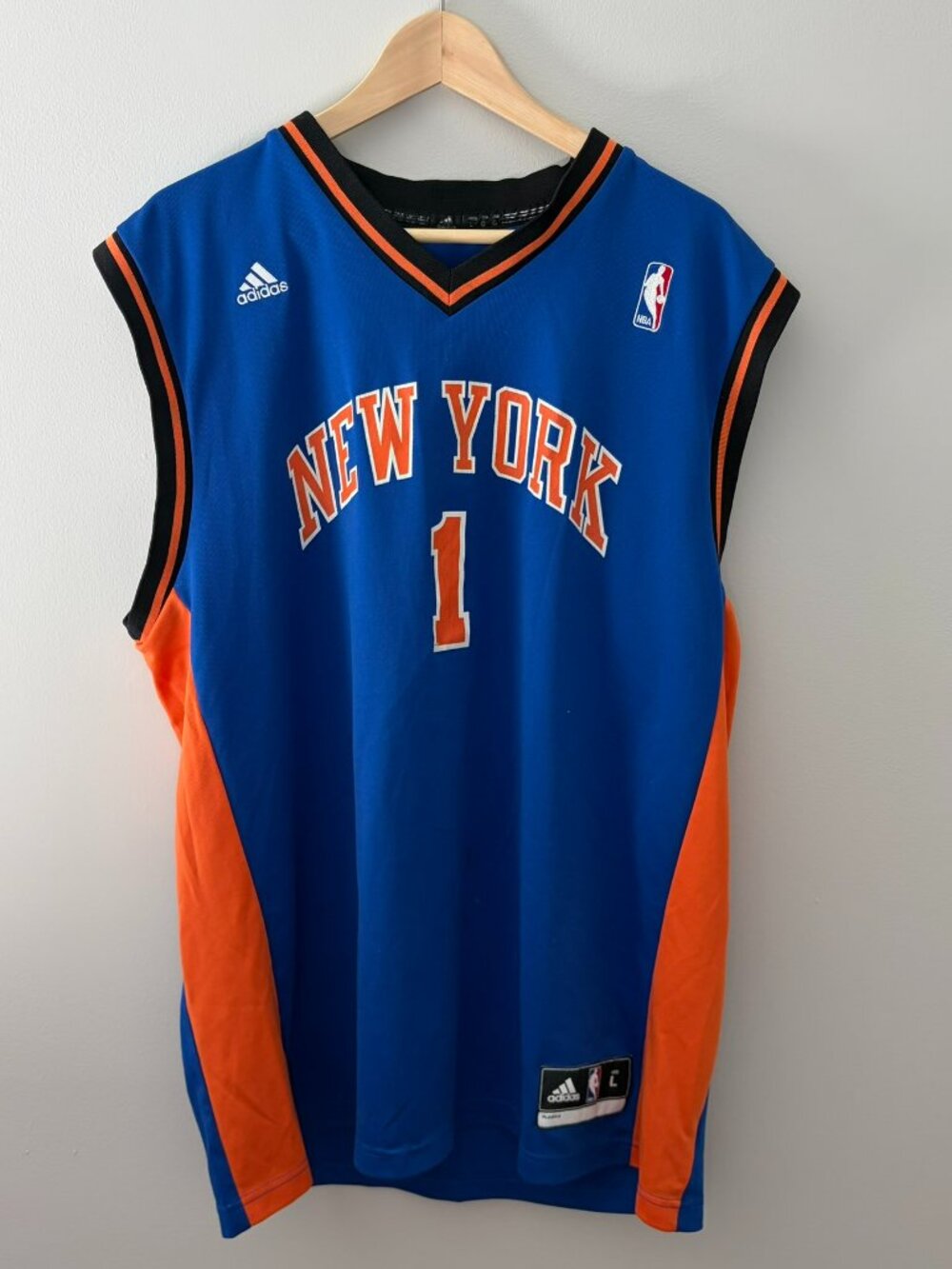 Vintage adidas NYC Knicks Amare Stoudemire Jersey #1 Size L